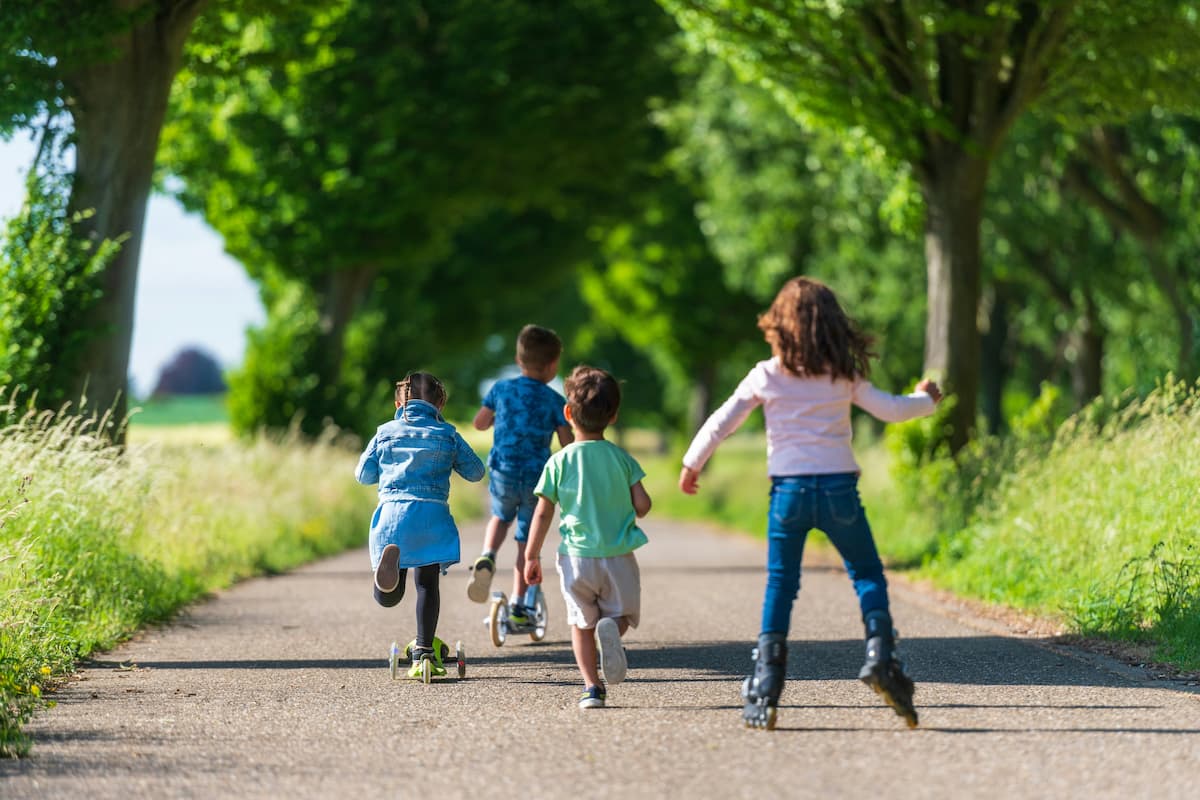 Children in motion